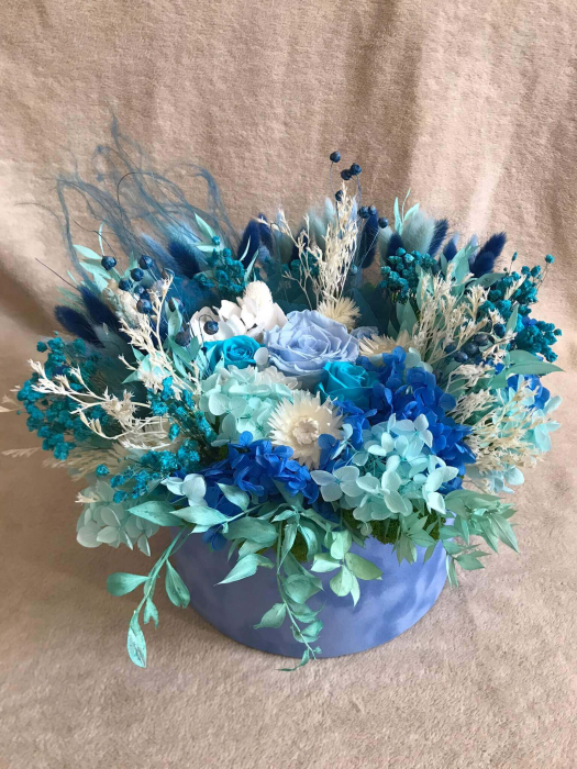 Aranjament floral cu flori criogenate si uscate [1]