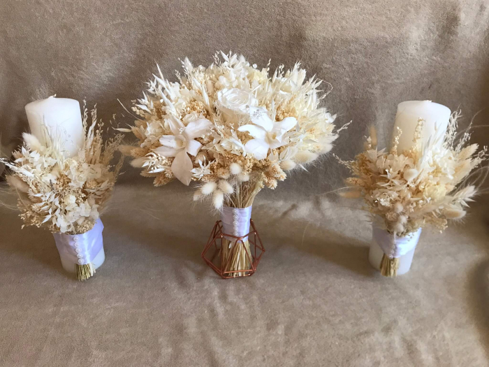 Pachet lumanari nunta + Buchet mireasa [2]