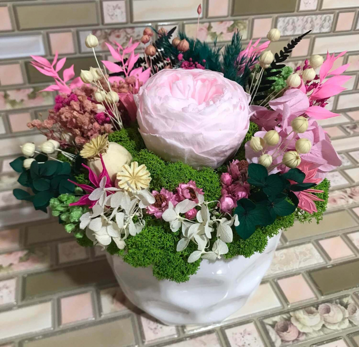 Aranjament floral cu bujor criogenat [3]