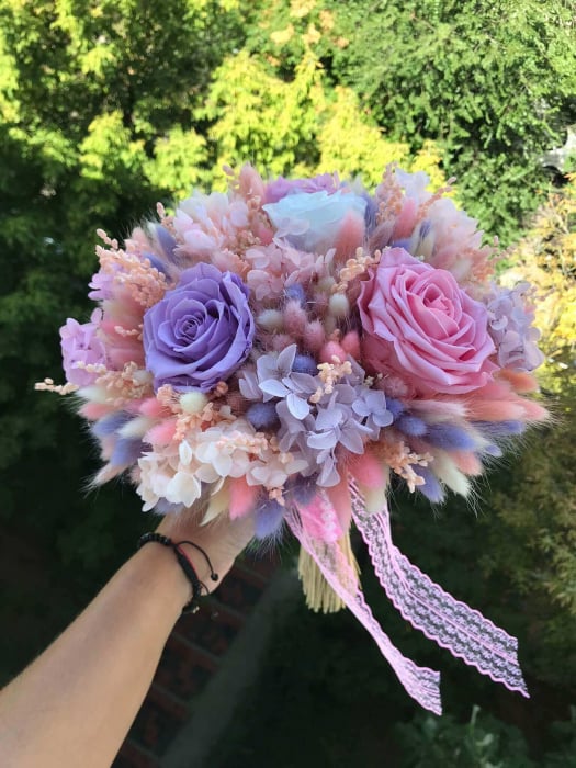 Buchet flori roz [2]
