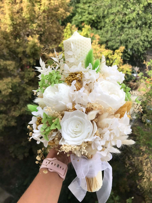 Pachet lumanari nunta + Buchet mireasa [3]