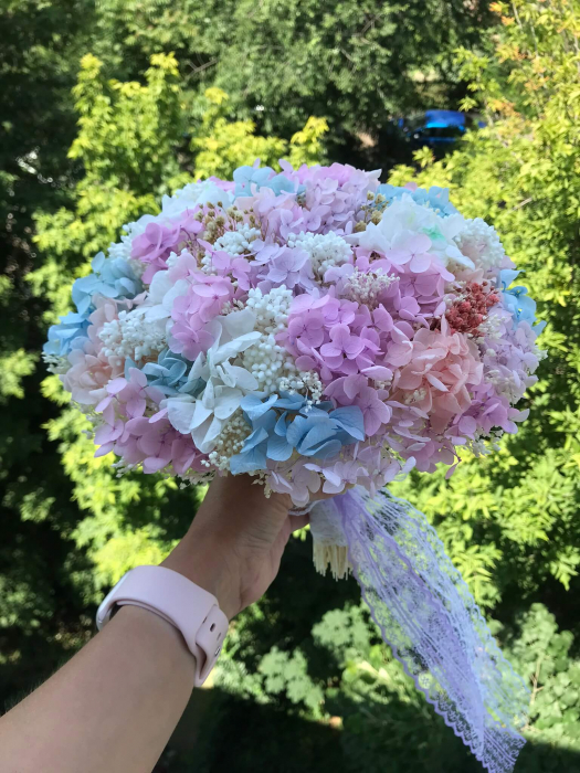 Buchet flori cu hortensie criogenata [4]