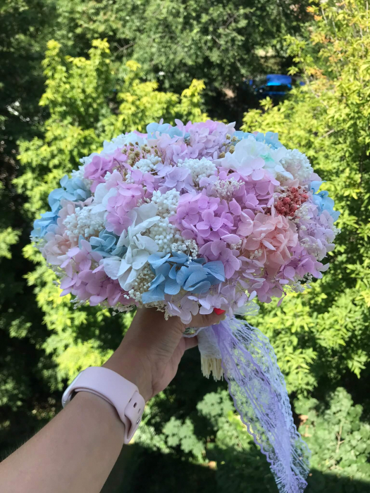 Buchet flori cu hortensie criogenata [2]