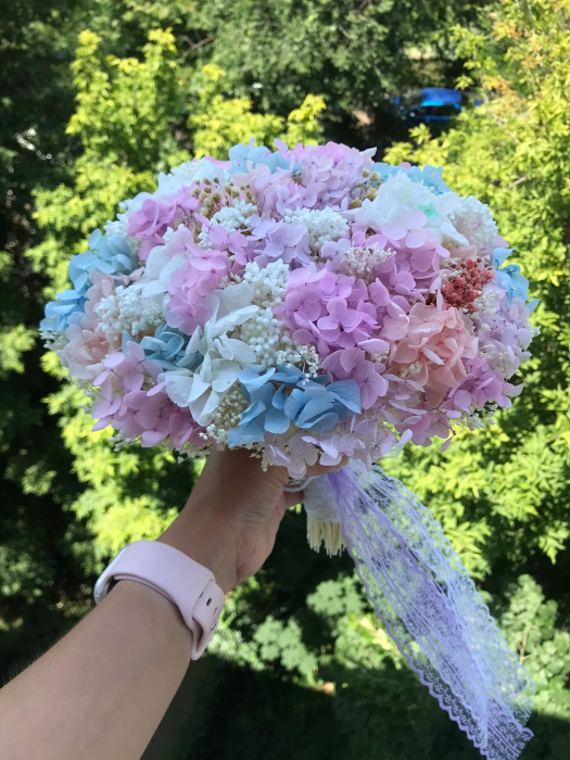 Buchet flori cu hortensie criogenata [6]