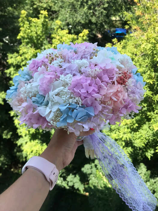 Buchet flori cu hortensie criogenata [7]