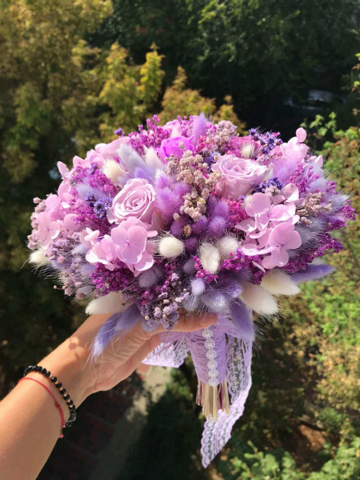 Buchet flori mov [2]