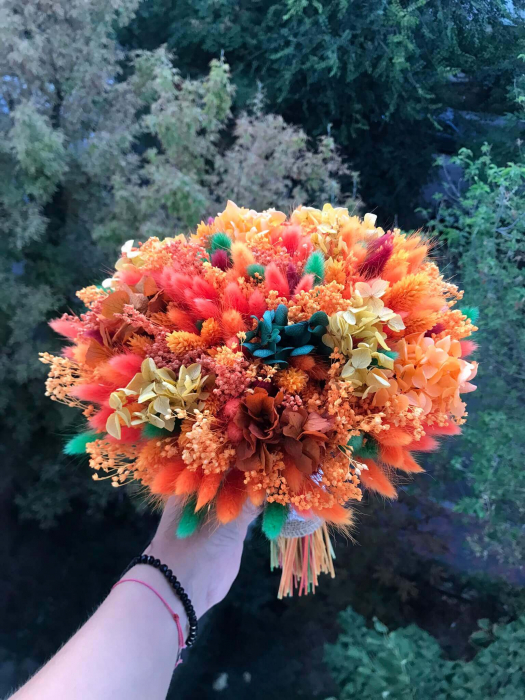 Buchet flori portocalii [3]
