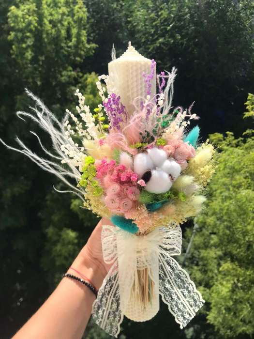 Pachet lumanari nunta + Buchet mireasa [9]