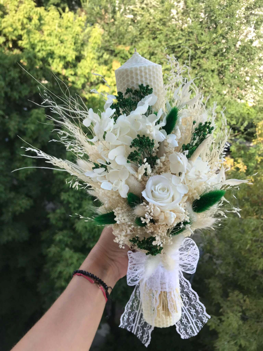 Pachet lumanari nunta + Buchet mireasa [6]