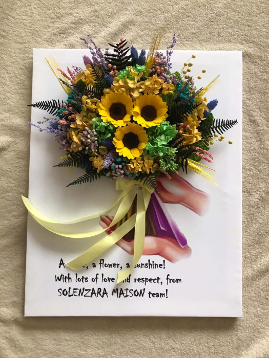 Canvas cu flori criogenate si licheni [2]