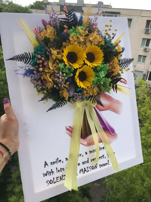 Canvas cu flori criogenate si licheni [3]