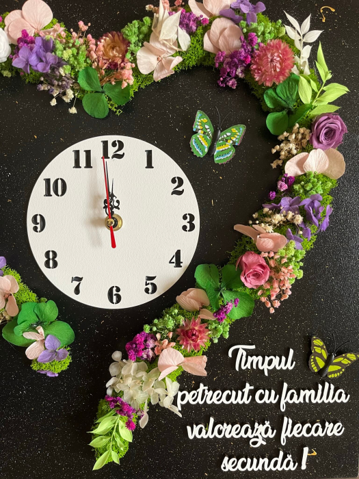 Ceas decorativ cu licheni [2]