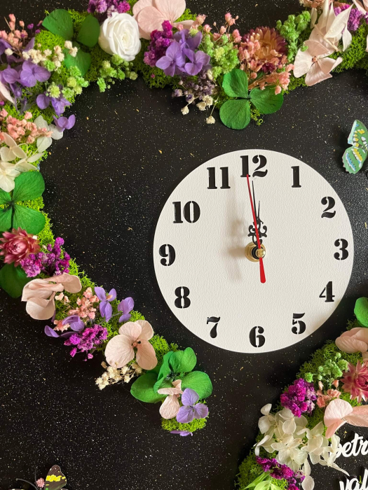 Ceas decorativ cu licheni [3]
