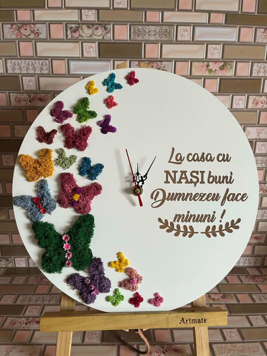 Ceas decorativ cu licheni [2]