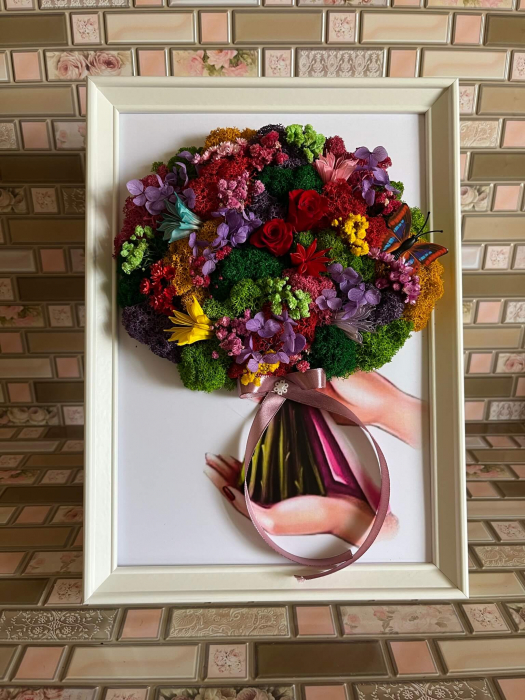 Tablou cu licheni buchet [3]