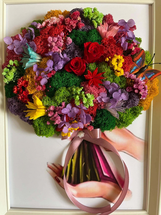 Tablou cu licheni buchet [2]
