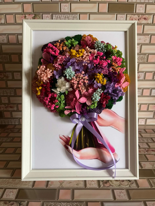 Tablou cu licheni buchet [2]