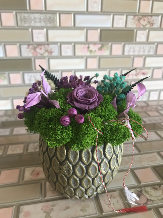 Aranjament floral cu licheni [2]
