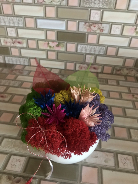 Aranjament floral cu licheni [2]