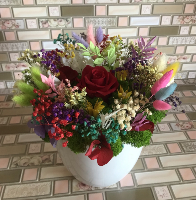 Aranjament floral cu licheni [2]