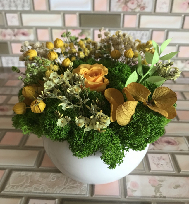 Aranjament floral cu licheni [2]