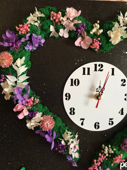 Ceas decorativ cu licheni [5]