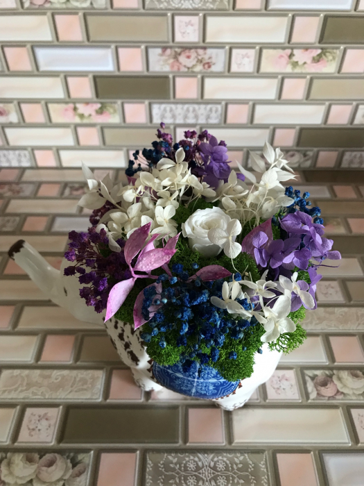 Aranjament floral cu licheni elefant [2]