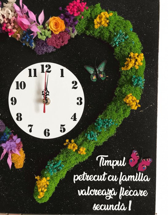 Ceas decorativ cu licheni [2]