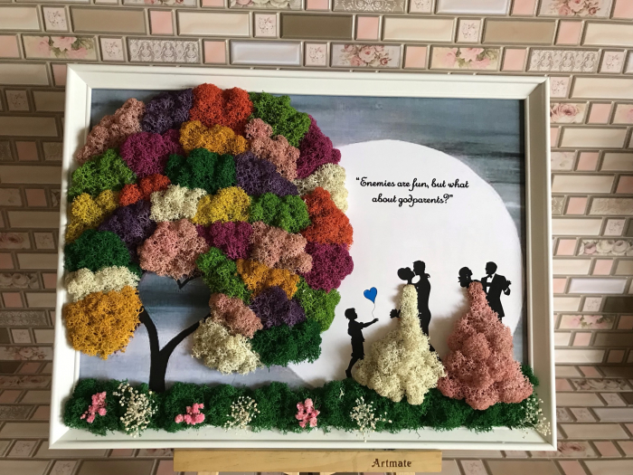 Tablou cu licheni familie [2]
