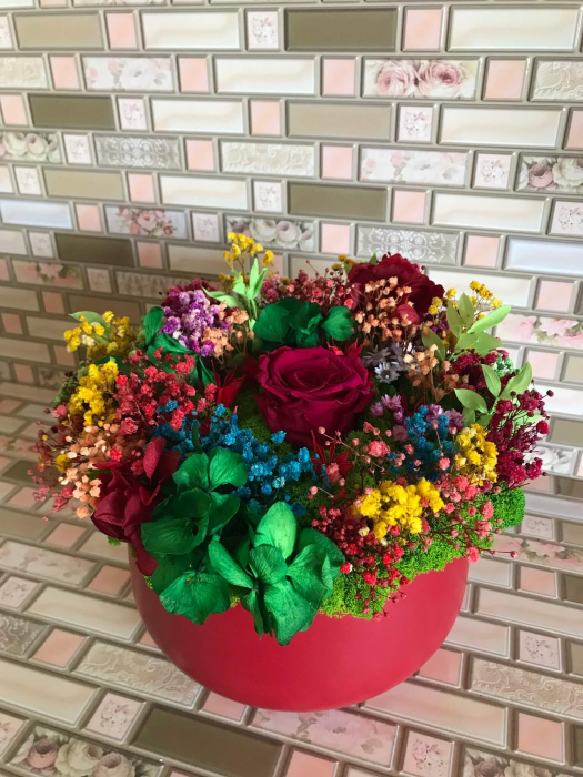 Aranjament floral cu licheni [2]