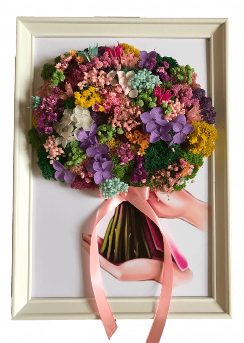 Tablou cu licheni buchet [2]