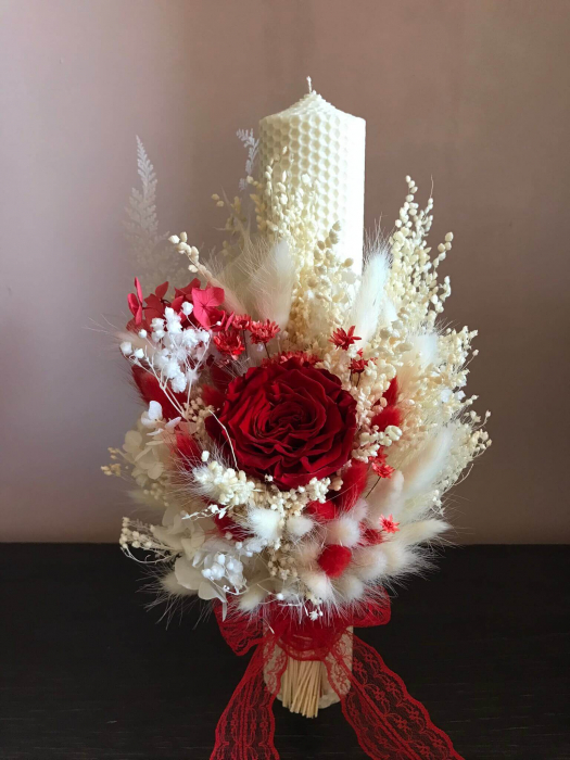 Lumanari nunta si buchet flori mireasa [6]