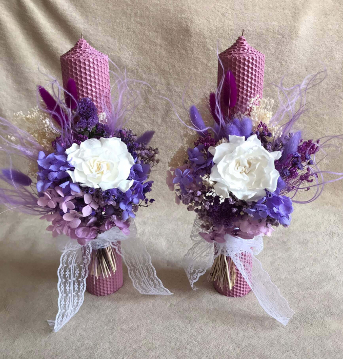 Pachet lumanari nunta + Buchet mireasa [3]