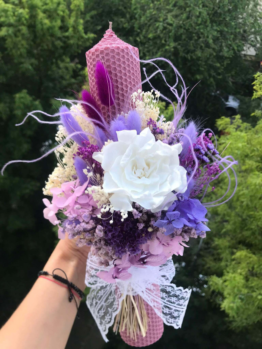 Pachet lumanari nunta + Buchet mireasa [5]