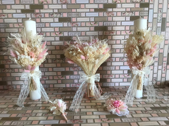 Pachet lumanari nunta + Buchet mireasa [2]