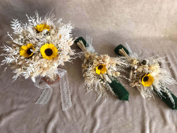 Pachet lumanari nunta + Buchet mireasa [2]