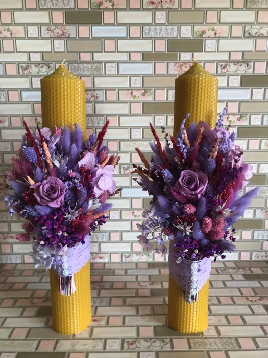 Pachet lumanari nunta + Buchet mireasa [3]