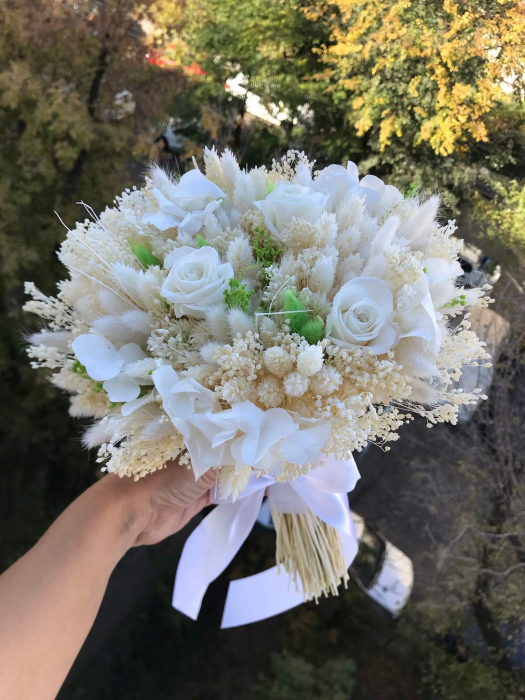 Pachet lumanari nunta + Buchet mireasa+ Buchet nasa [5]
