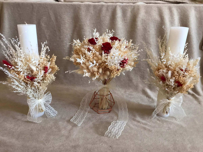 Pachet lumanari nunta + Buchet mireasa [3]