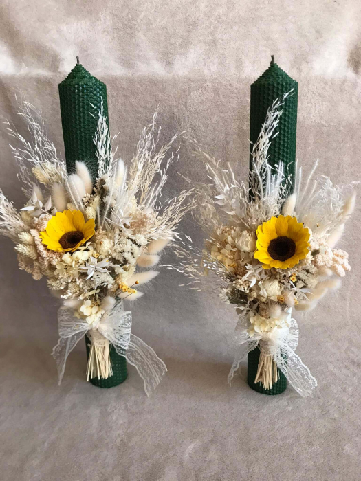 Pachet lumanari nunta + Buchet mireasa [3]