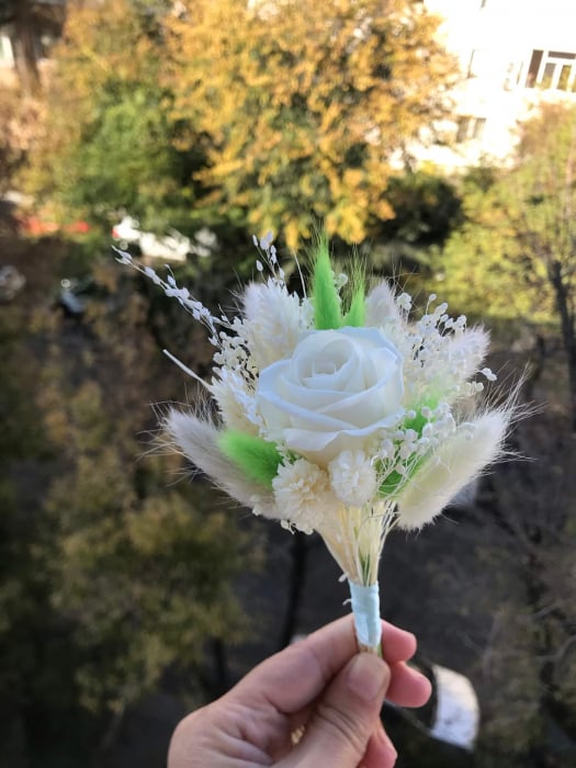 Pachet lumanari nunta + Buchet mireasa+ Buchet nasa [4]