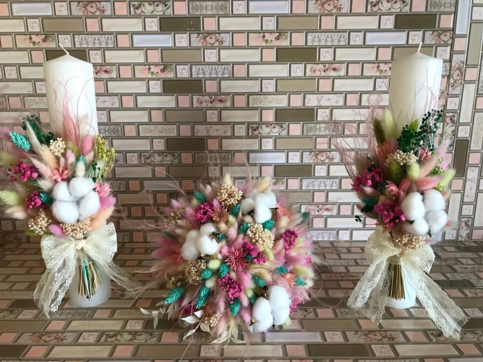 Pachet lumanari nunta + Buchet mireasa [2]