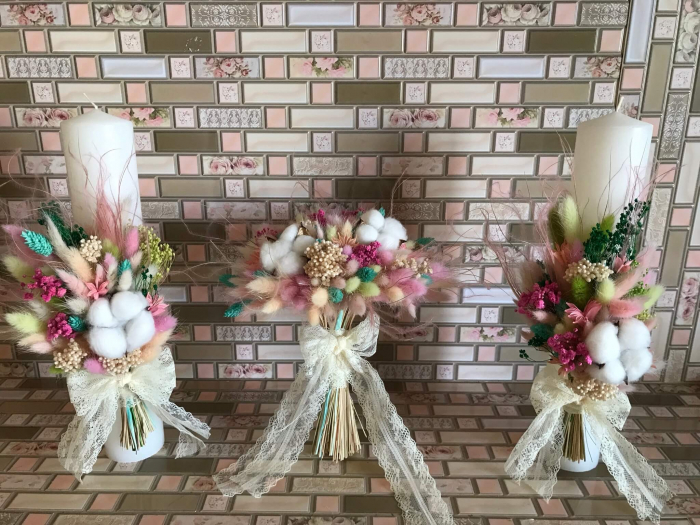 Pachet lumanari nunta + Buchet mireasa [1]