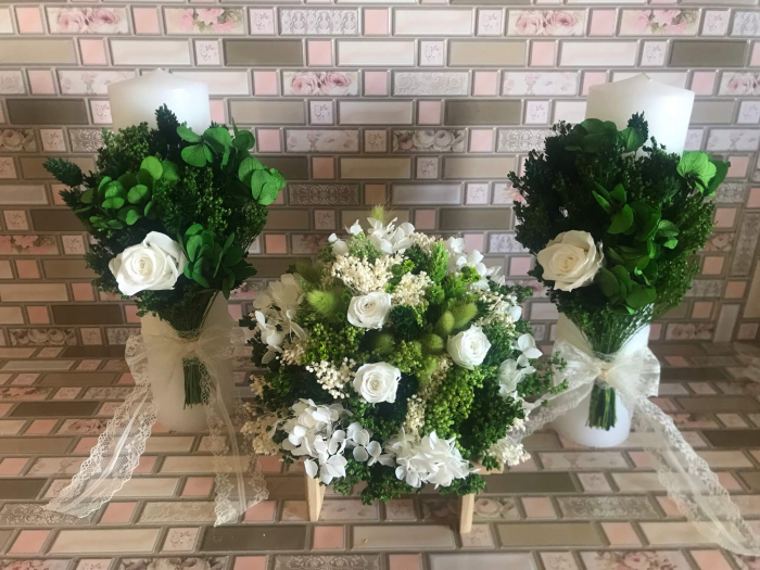 Pachet lumanari nunta + Buchet mireasa [2]