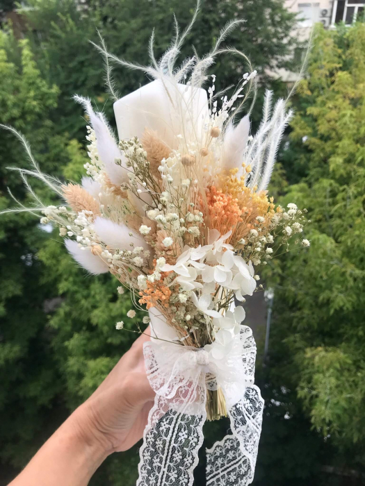 Pachet lumanari nunta + Buchet mireasa [2]
