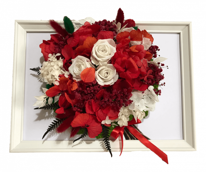 Tablou buchet flori uscate si licheni [2]