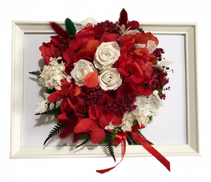 Tablou buchet flori uscate si licheni [1]
