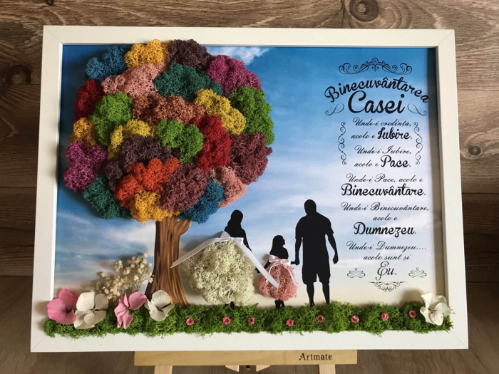 Tablou cu licheni familie [4]
