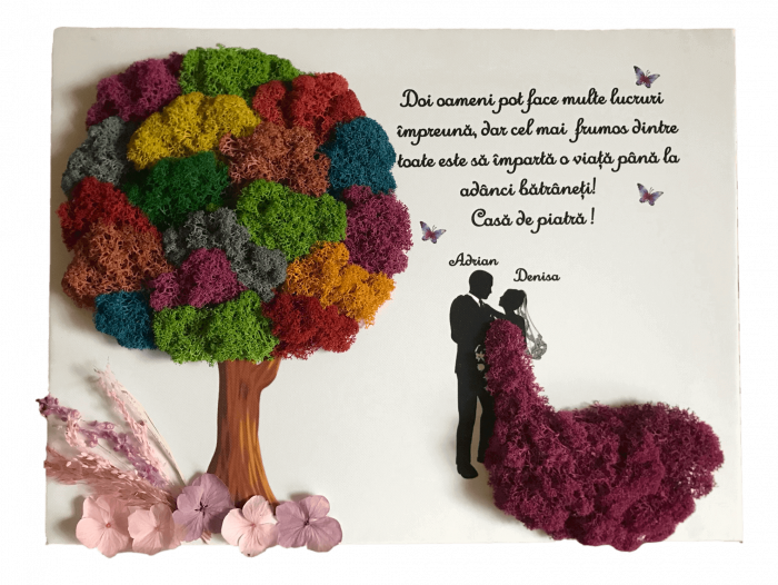 Tablou cu licheni personalizat pe canvas [1]