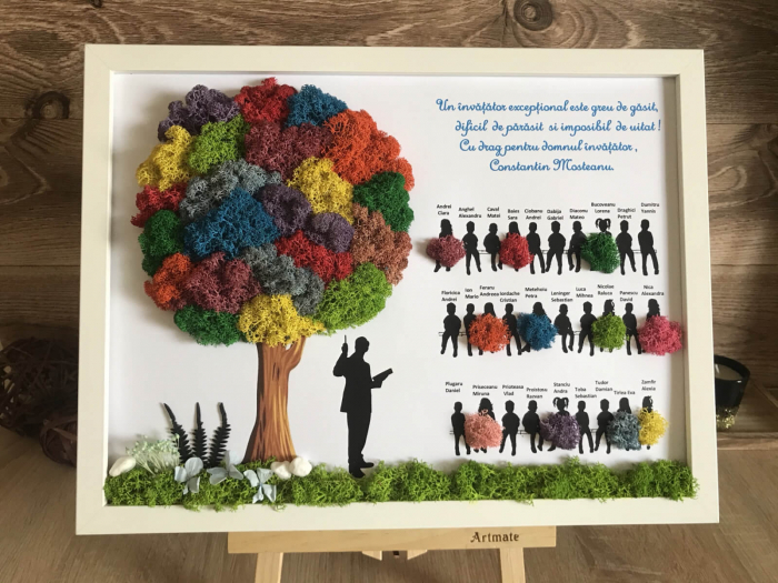 Tablou cu licheni Invatator [2]